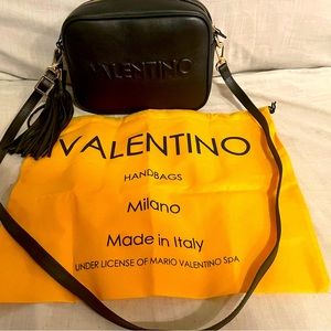 Valentino Black Crossbody Purse w/ Tassle Attached “Brand New”, Dust Bag